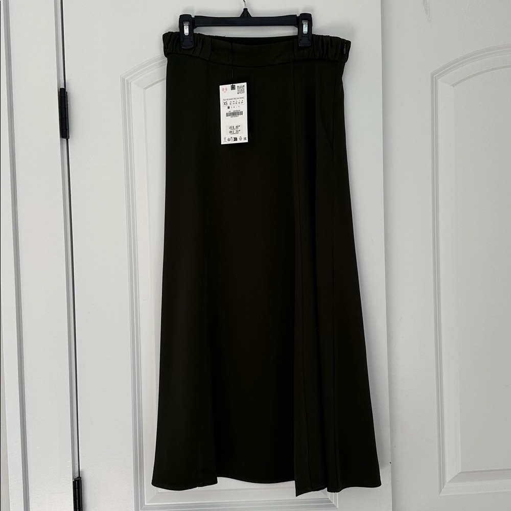 Zara Dark Green Maxi Skirt